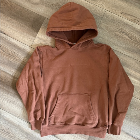Aritzia Cozy Fleece Perfect Hoodie teddy brown size small - Picture 1 of 4